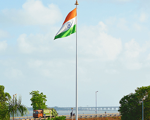 Flag Pole Erection Team in Chennai | Aaron Enterprises
