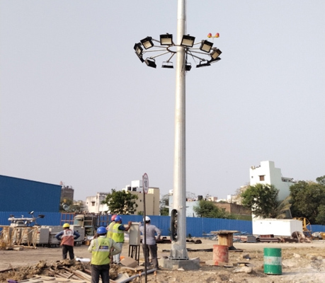 High mast erection commissioning & installation repair services, Chennai